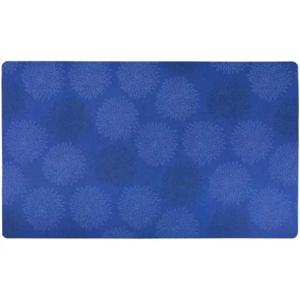 Drymate Dog and Cat Feeding Placemat - Floral Blue