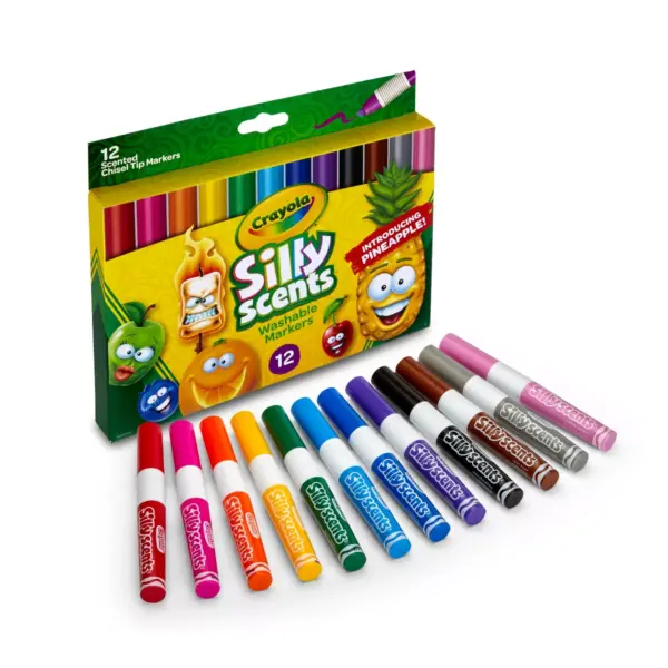 Crayola 12ct Silly Scents Markers Chisel Tip