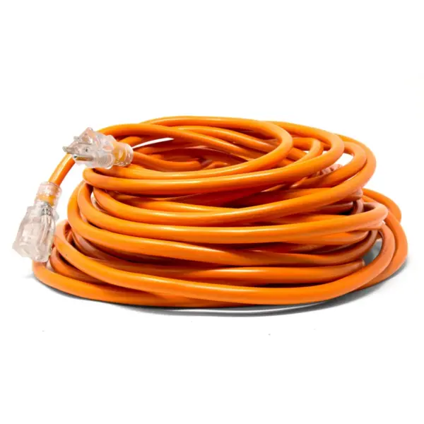 WEN PC1123 100ft 12-Gauge Heavy-Duty SJTW Outdoor 12/3 Extension Cord w/ 5-15R Light-Up Outlet