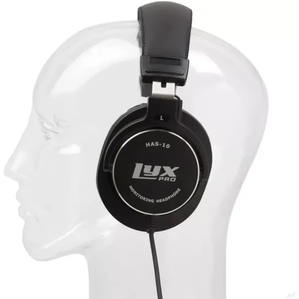 LyxPro HAS-10 Closed Back Over Ear Professional Studio Monitor And Mixing Headphones, Music Listening,  Lightweight And Flexible