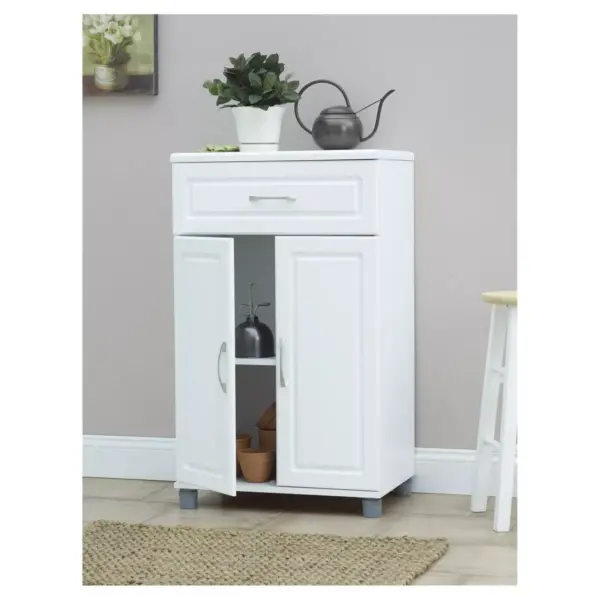 24" Boost 1 Drawer/2 Door Base Storage Cabinet White - Room & Joy