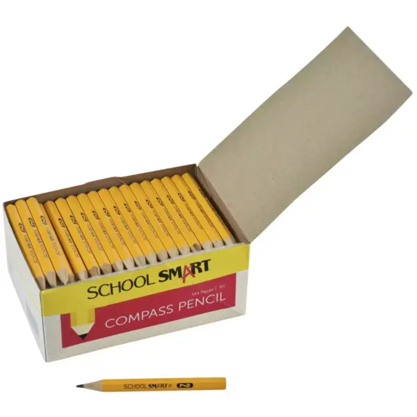 School Smart Compass Replacement Pencil, Medium Lead, 3-1/2 Inches, pk of 144