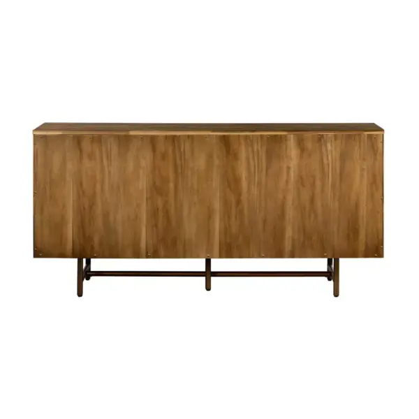 Superb Rustic Oak Buffet Cabinet Brown - Armen Living