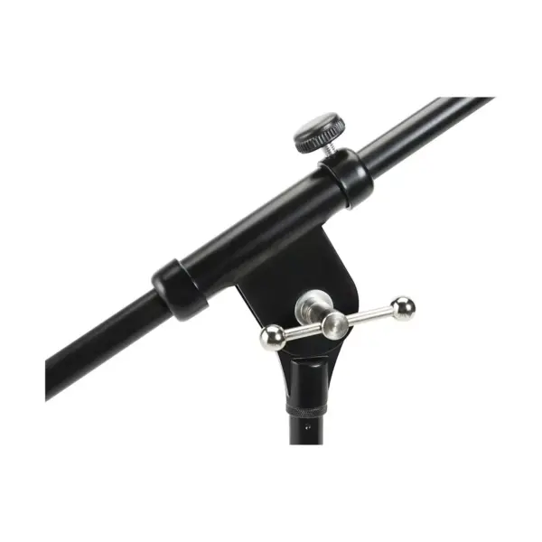 Musician's Gear Tripod Microphone Stand with Telescoping Boom Black