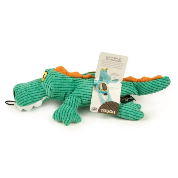 TrustyPup - Plush Gator Dog Toy - Teal - L - 1ct