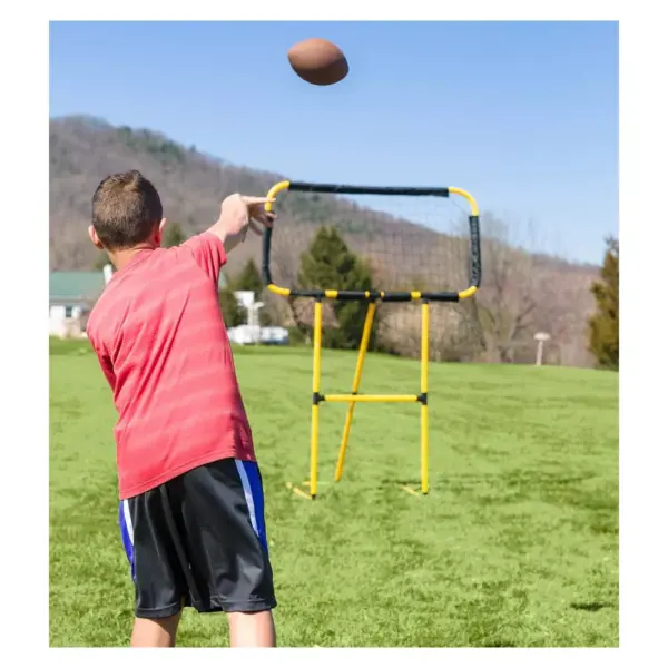 HearthSong Football and Disc Target Kick 'n Toss Set for Kids' Outdoor Active Play