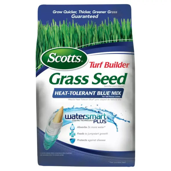 Scotts Turf Builder Grass Seed Heat Tolerant Bluegrass Mix 3lb