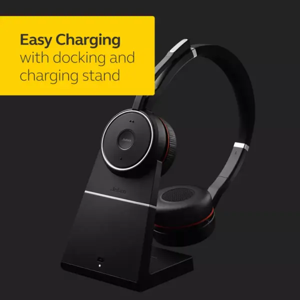 Jabra Evolve 75 UC Stereo Wireless Headset / Music Headphones