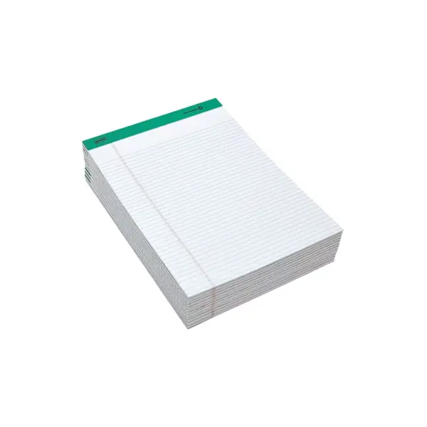 Staples Notepads 8.5" x 11.75" Narrow White 50 Sh./Pad 12 Pads/PK (21675) TR58187/21675