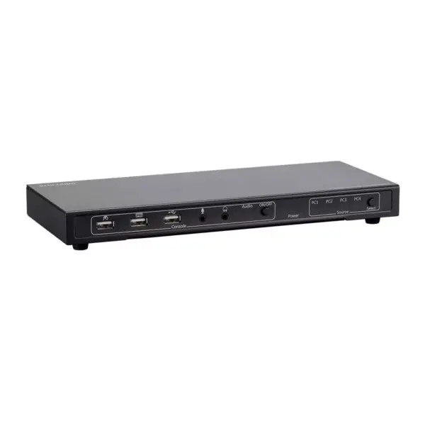 Monoprice 4K 4x1 HDMI 1.4 & USB 2.0 KVM Switch, Includes A USB 2.0 Data Connection With Over Current Detection And Protection