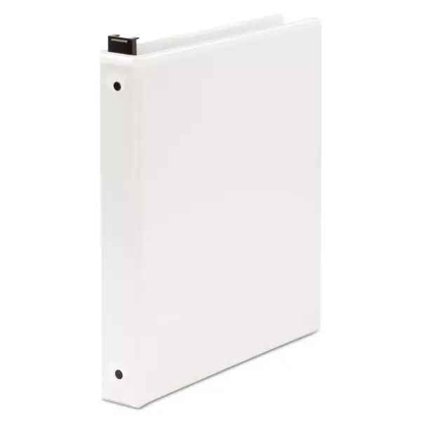 Wilson Jones Hanging DublLock Round Ring Binder 1" Cap White 39314W