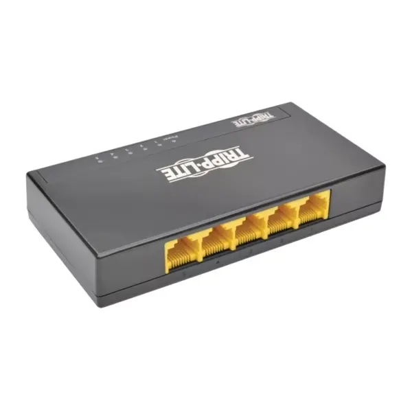 Tripp Lite 5-Port Gigabit Ethernet Switch Desktop RJ45 Unmanaged Switch 10/100/1000 Mbps - 5 Ports - 1000Base-T - 5 x Network - Twisted Pair