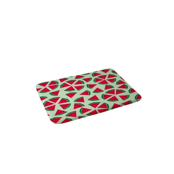 Kelli Murray Bloom Memory Foam Bath Mat Green - Deny Designs