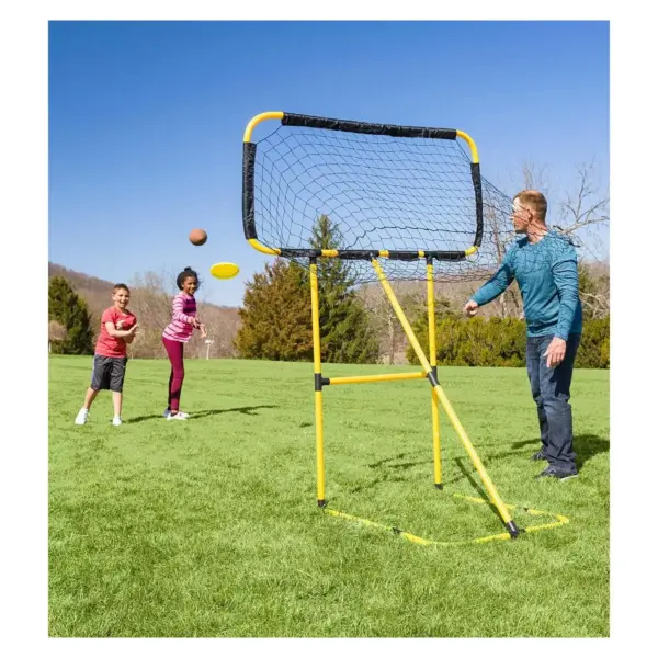 HearthSong Football and Disc Target Kick 'n Toss Set for Kids' Outdoor Active Play