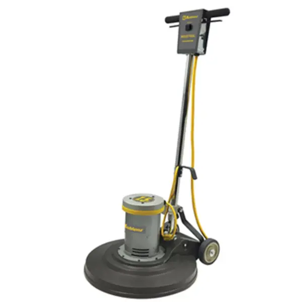 Koblenz Industrial Restaurant 1.5 HP 175 RPM Steel Floor Cleaner Machine with 17 Inch Burnishing Pad for Hardwood Flooring, Yellow