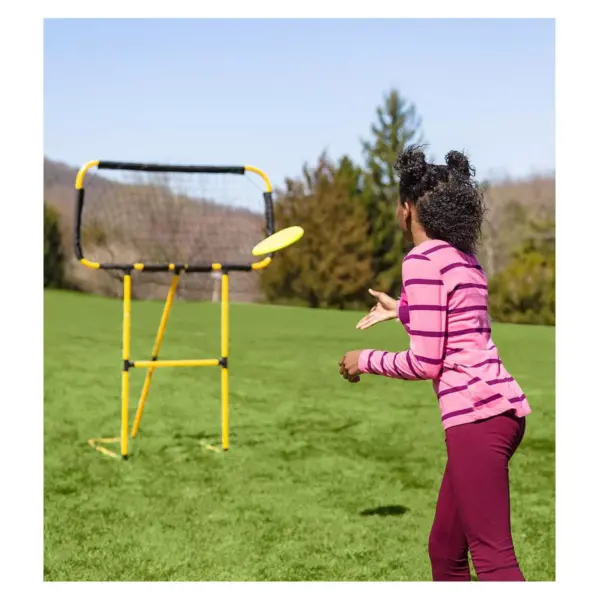 HearthSong Football and Disc Target Kick 'n Toss Set for Kids' Outdoor Active Play