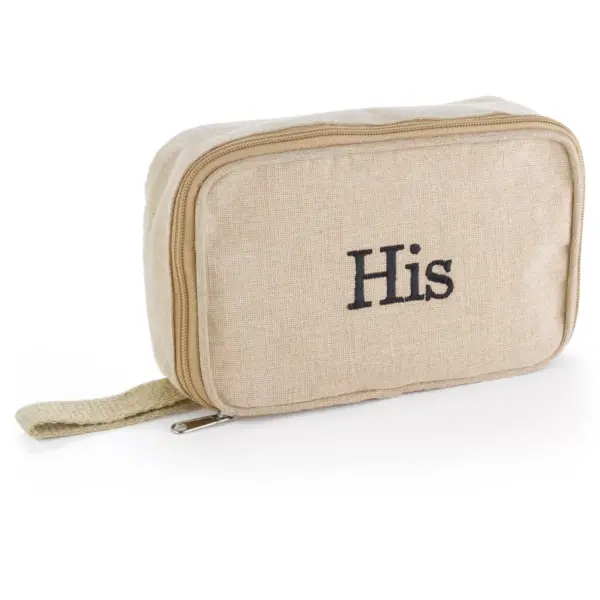 "His" Jute Travel Bag