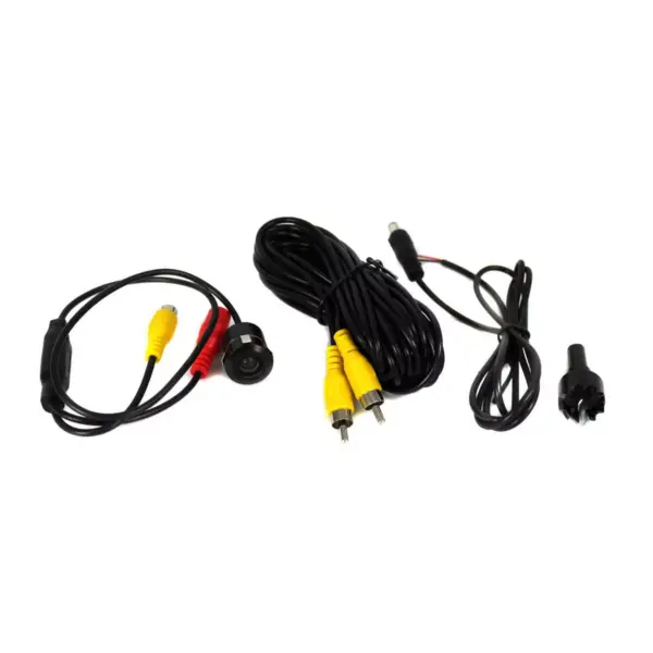 BOSS CAM21 High Resolution Weatherproof Rearview Vehicle Car Backup Color Camera Installation Wire Kit Set