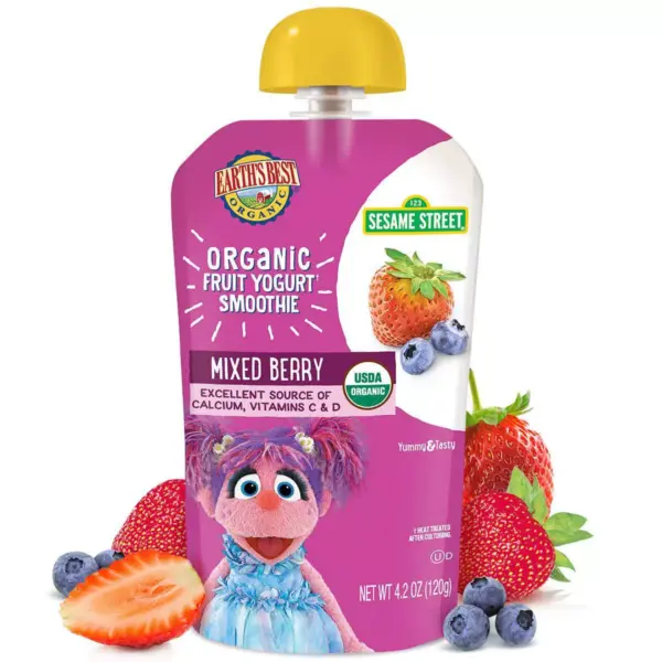 Earth's Best Organic Mixed Berry Yogurt Smoothie - 4.2oz