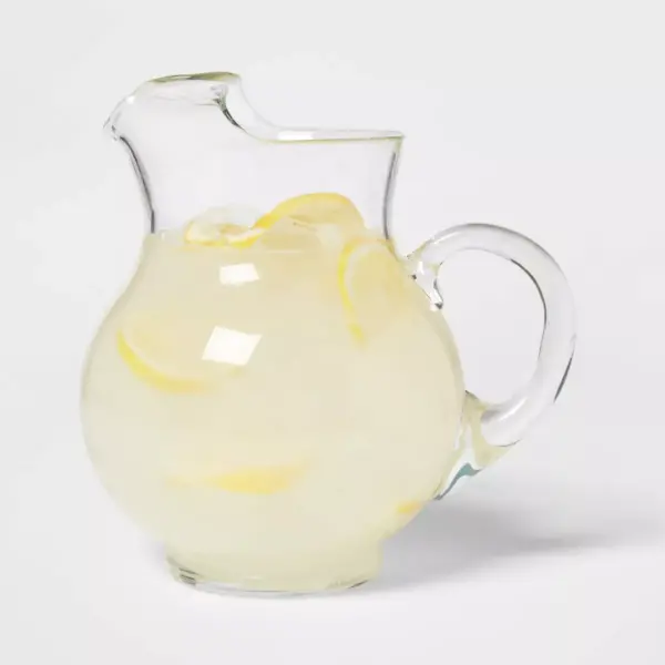 90.6oz Glass Round Pitcher with Handle - Threshold™