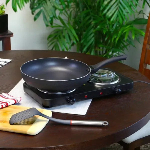 Oster 12 inch Ashford Aluminum Frying Pan in Black