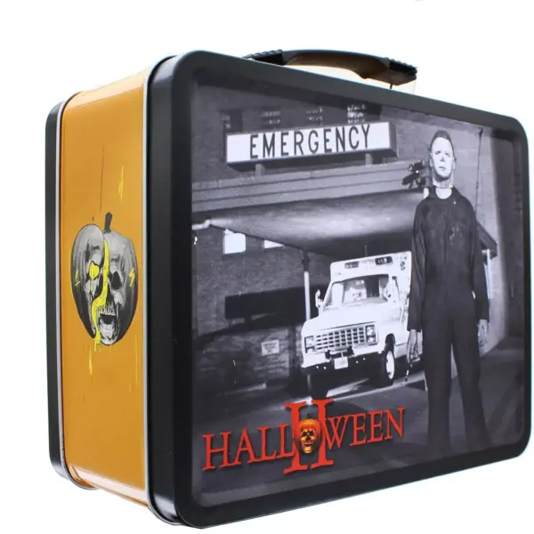 Factory Entertainment Halloween 2 8.5 x 6.5 x 4 Inch Retro Style Tin Tote