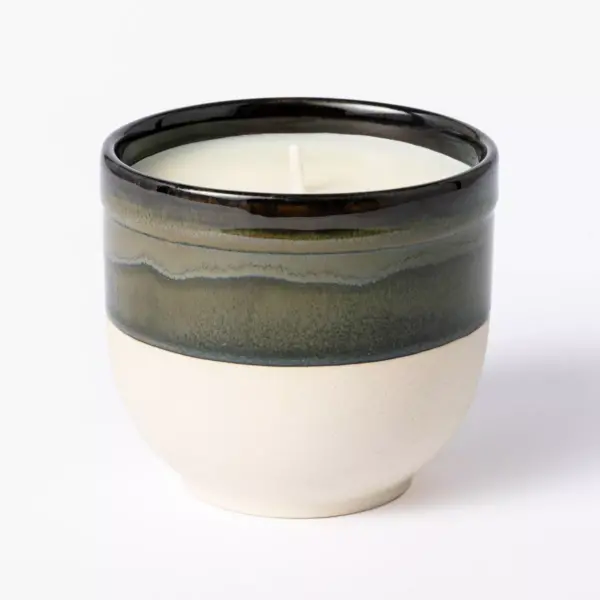 Citornella Ceramic Clay 1 Wick Candle Glossy Gray - Threshold™ designed with Studio McGee