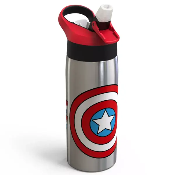 Marvel Captain America 19oz Stainless Steel Water Bottle Red/Blue - Zak Designs