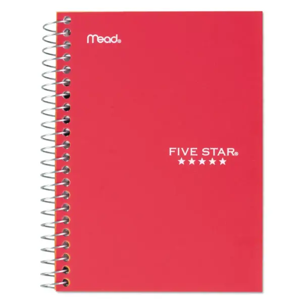 Five Star Wirebound Notebook College Rule 7 x 5 100 Sheets Assorted 45484