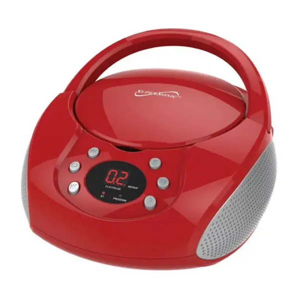 Supersonic Bluetooth Portable Audio System - Red