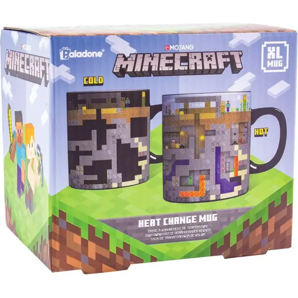 Paladone Products Ltd. Minecraft XL Oversized 18.5oz Heat Change Ceramic Mug