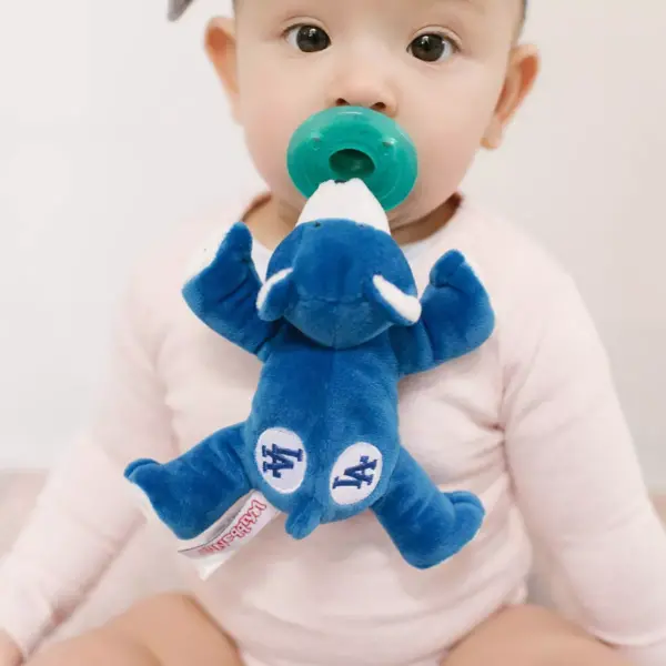 WubbaNub Pacifier - MLB Los Angeles Dodgers Bear