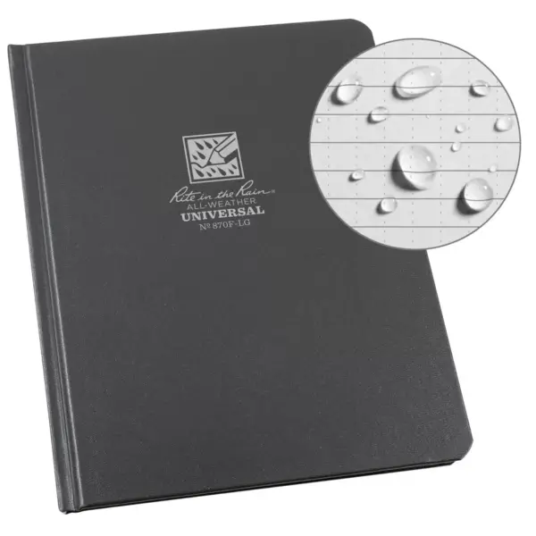 Casebound Notebook Special Ruled 6.75" x 8.75" Gray - Rite in the Rain