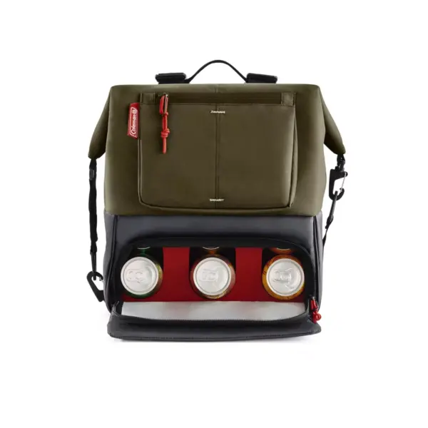 Coleman Can Dispensing 16qt Backpack Cooler - Olive