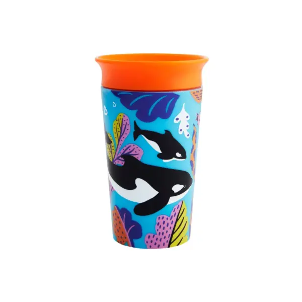 Munchkin Miracle 360° Wild Love Sippy Cup - 2pk - 9oz  Orca/Polar