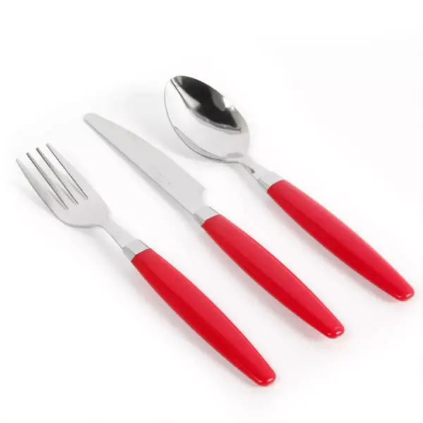 Gibson Palmdale 12 Piece Flatware Set in Red