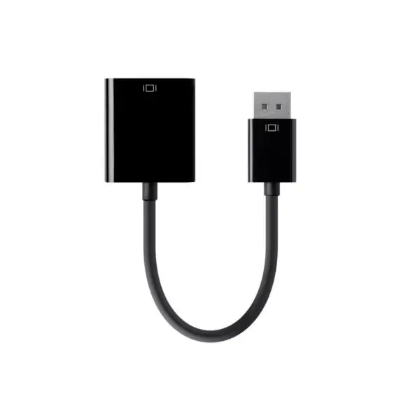 Monoprice DisplayPort 1.2a to VGA Active Adapter - Black, For HDTV, Projector, Computer, Monitor Desktop, Laptop, PC