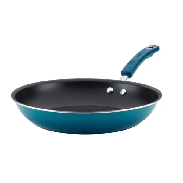 Rachael Ray 12.5" Hard Enamel Aluminum Nonstick Skillet Blue