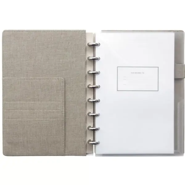 Martha Stewart Linen Junior Discbound Notebook MS102E