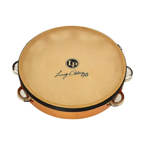 LP Lenny Castro Signature Headed Tambourine with Bag 10 in.