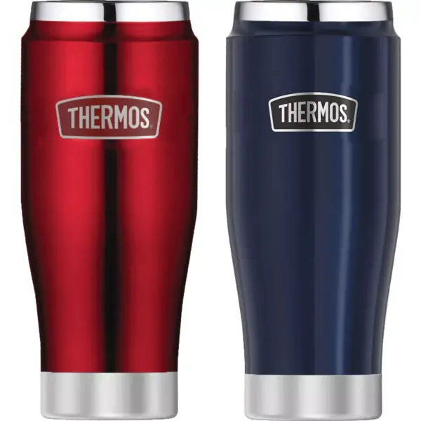 Thermos 16 oz. Stainless King Insulated Tumbler 2-Pack - Cranberry/Midnight Blue