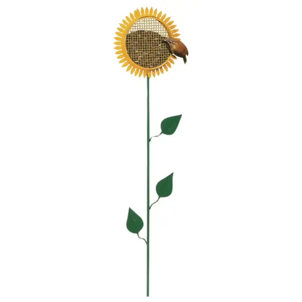 Woodlink 38-Inch Tall 0.50-Pound Capacity Portable Sunflower Stake Bird Feeder with Metal Mesh Cage