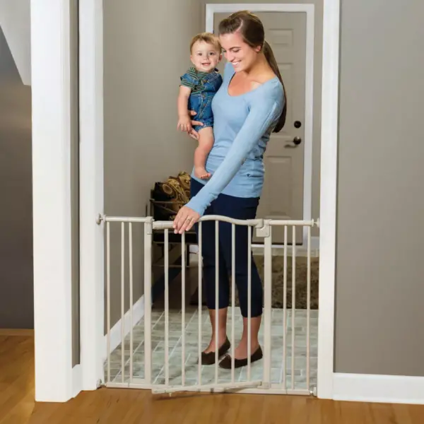 Toddleroo By North States Arched Auto Close Baby Gate Gray - 28.25" - 38.25" Wide