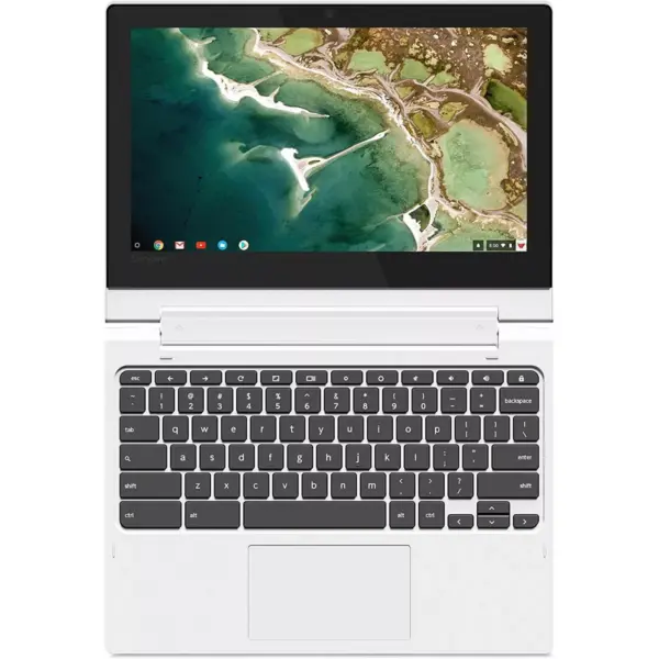 Lenovo Chromebook C330 2-in-1 Convertible Laptop, 11.6" HD (1366 x 768) IPS Display, MediaTek MT8173C Processor, 4GB LPDDR3, 64GB eMMC, Chrome OS, 81HY0000US, Blizzard White