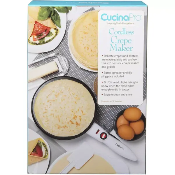 CucinaPro Electric Non-stick Cordless Crepe Maker