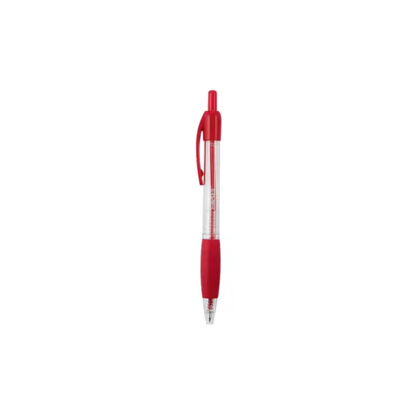 Staples BALLPOINT RT FINE 0.7MM RED DZ 2498024