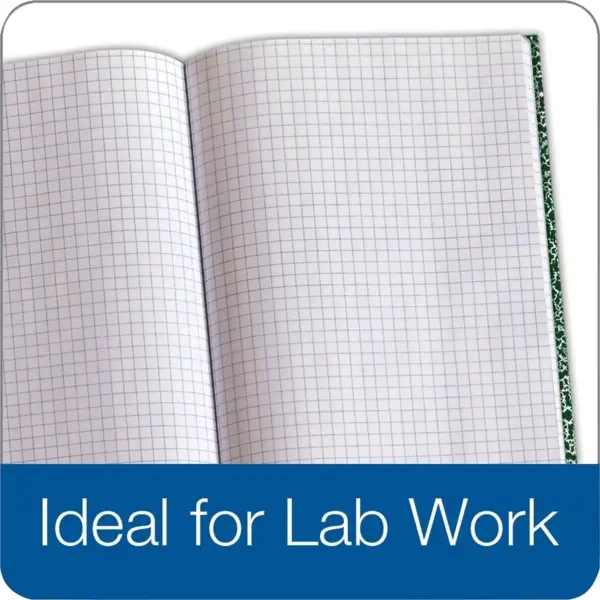 Tops Lab Notebook 10-3/8"x7-7/8" 60 Shts Green Marble Cover 35128