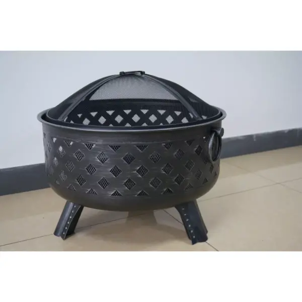 24" Steel Lattice Wood Burning Fire Pit - Bond