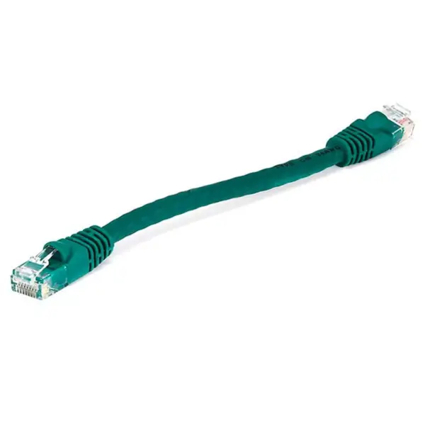 Monoprice Cat6 Ethernet Patch Cable - 0.5 Feet - Green | Network Internet Cord - RJ45, Stranded, 550Mhz, UTP, Pure Bare Copper Wire, 24AWG