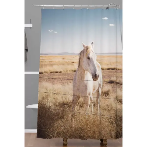 Bethany Young Photography West Texas Wild Shower Curtain Beige - Deny Designs